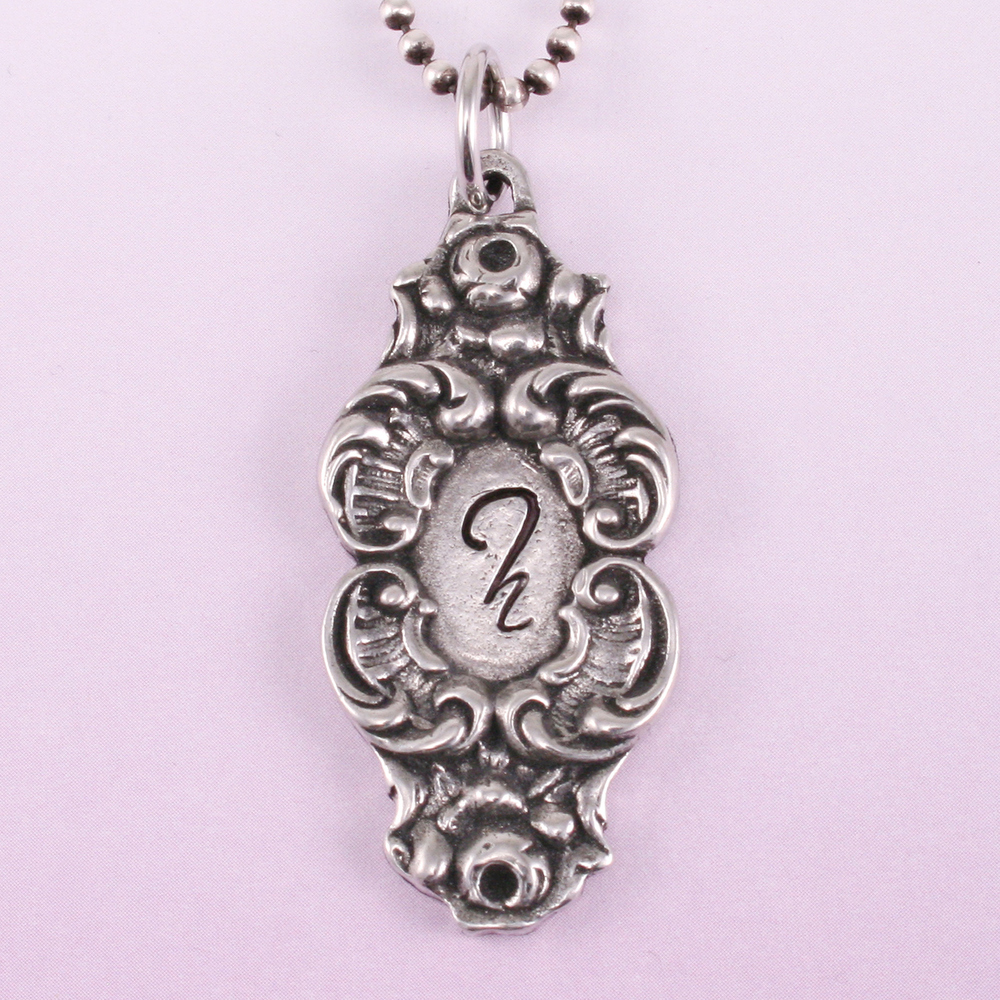 Metal Stamping Blanks Vintage Style Pewter Pendant 2, 38.3mm (1.5") x