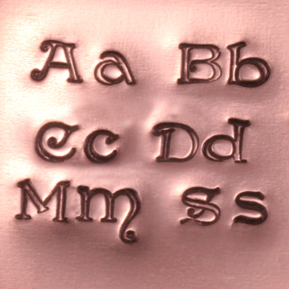 Metal Stamping Tools Fiona's Uppercase Letter Stamp Set 1/8" (3.2 mm)
