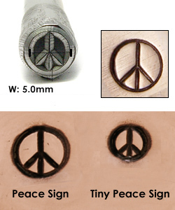 Metal Stamping Tools Peace Sign Metal Design Stamp