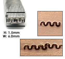 Metal Stamping Tools Squiggle Design Stamp