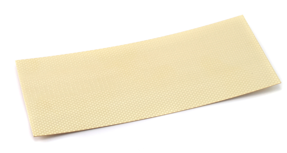 Wire & Sheet Metal Patterned Brass 22g Sheet Metal, Linen, 2.5" x 6"