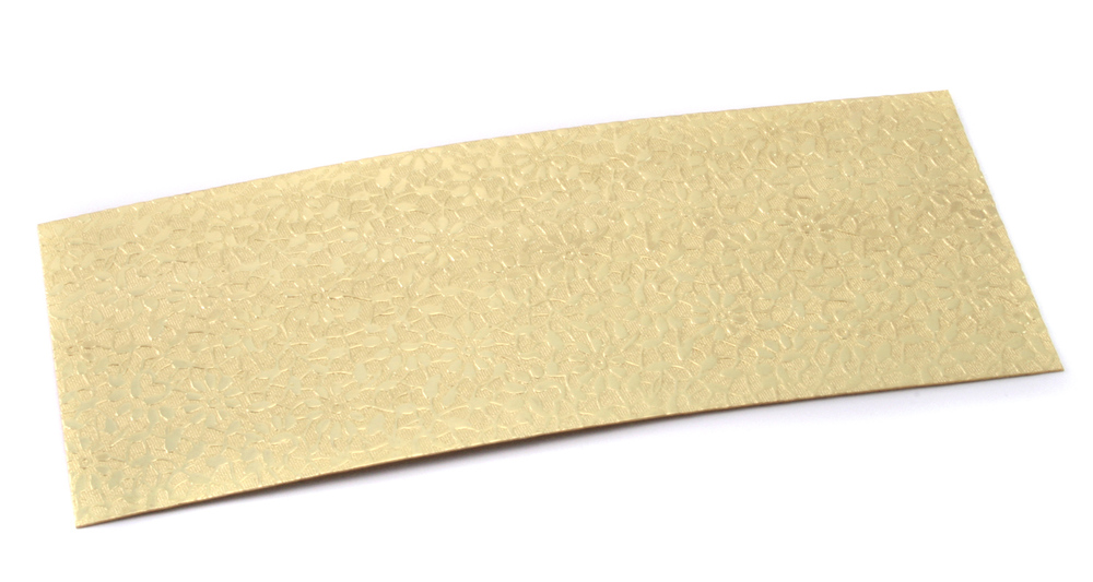 Wire & Sheet Metal Patterned Brass 22g Sheet Metal, Daisy, 2.5" x 6"