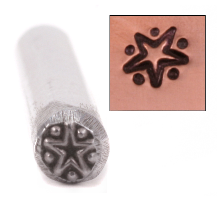 Metal Stamping Tools Glowy Star Design Stamp