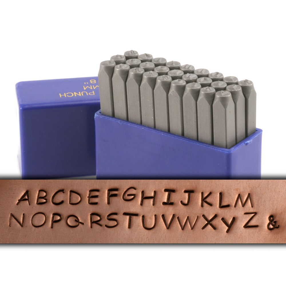 Metal Stamping Tools Basic Uppercase Letter Stamp Set 1/8" (3.2mm)