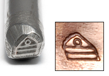 Metal Stamping Tools Slice of Cake Design Stamp