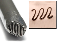 Metal Stamping Tools Large Squiggle Design Stamp