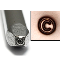 Metal Stamping Tools Copyright Symbol Design Stamp
