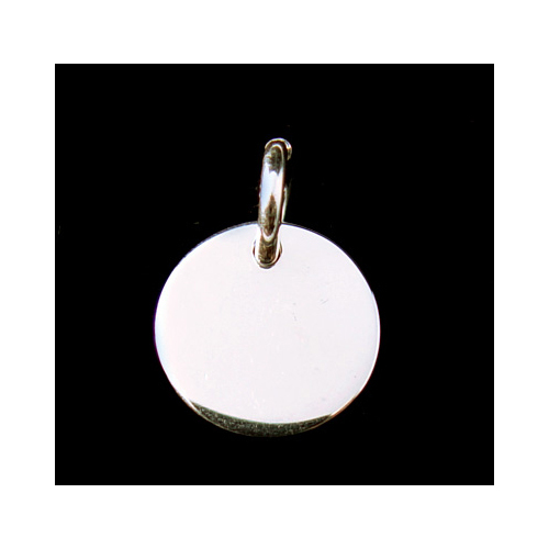 Metal Stamping Blanks Sterling Silver Circle with Jump Ring, 17mm (.67"), 16g