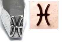 Metal Stamping Tools Pisces Zodiac Design Stamp