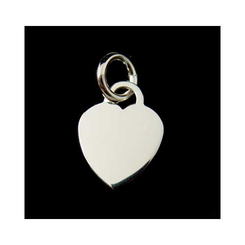 Metal Stamping Blanks Sterling Silver Thick Heart Pendant, 16g
