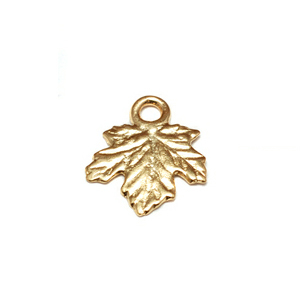 Gold Filled Tiny Maple Leaf Charms