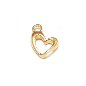Gold Filled Tiny Open Heart Charms