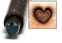 Metal Stamping Tools Solid 3mm Heart Design Stamp