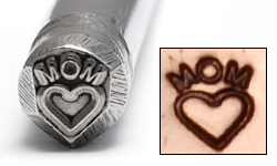 Metal Stamping Tools Mom with Heart Design Stamp