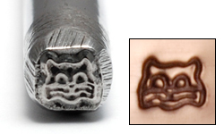 Metal Stamping Tools Cat Face Design Stamp