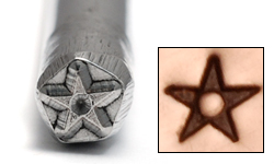 Metal Stamping Tools Star with Dot Design Stamp
