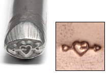 Metal Stamping Tools Heart with Arrow Design Stamp