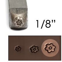 Metal Stamping Tools Basic Flower Face Design Stamp 1/8" (3.2mm)