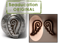 Metal Stamping Tools Wing Design Stamp (Left Side) - Beaducation Original