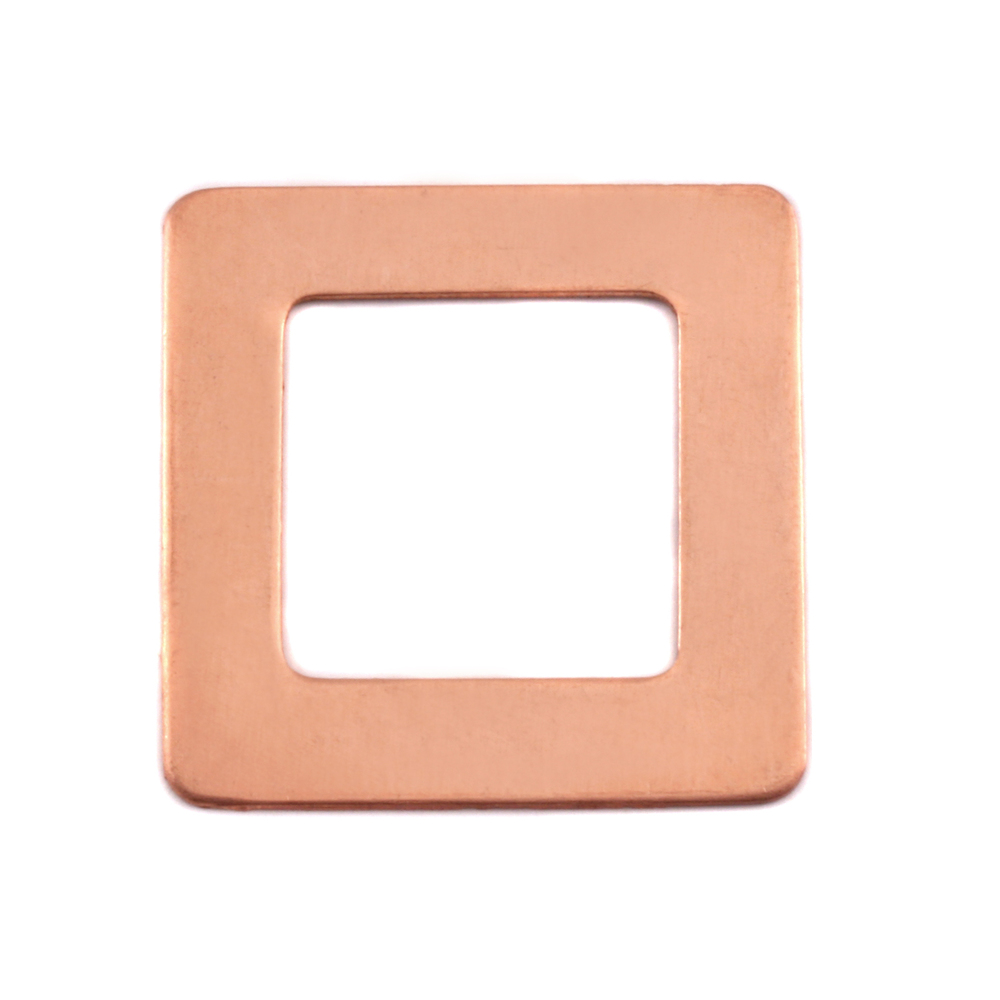 Metal Stamping Blanks Copper Large Square Washer, 24g
