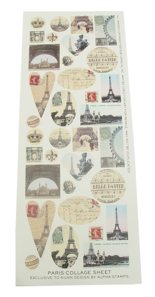 Paris Collage Sheet