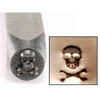Metal Stamping Tools Jolly Roger Skull & Crossbones Design Stamp