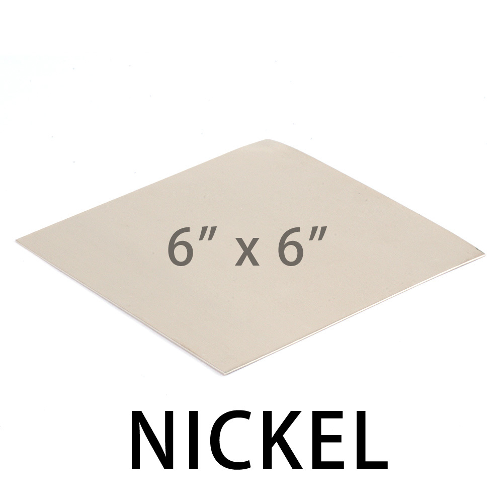 Wire & Sheet Metal Nickel 20 gauge Sheet Metal, 6" x 6" piece