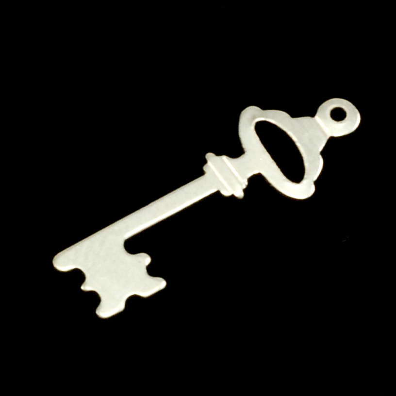 Metal Stamping Blanks Sterling Silver Small Key, 24g