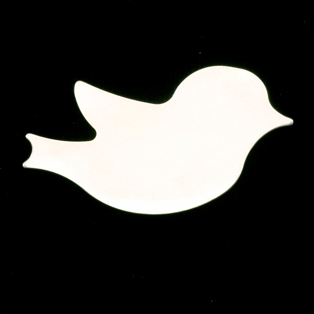 Metal Stamping Blanks Sterling Silver Winged Bird Blank, 24g