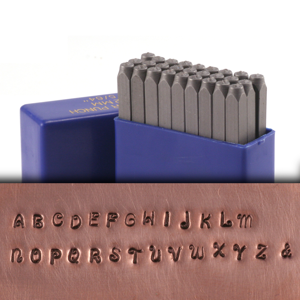Metal Stamping Tools Tiny Dancer Uppercase Letter Stamp Set 5/64" (2mm)