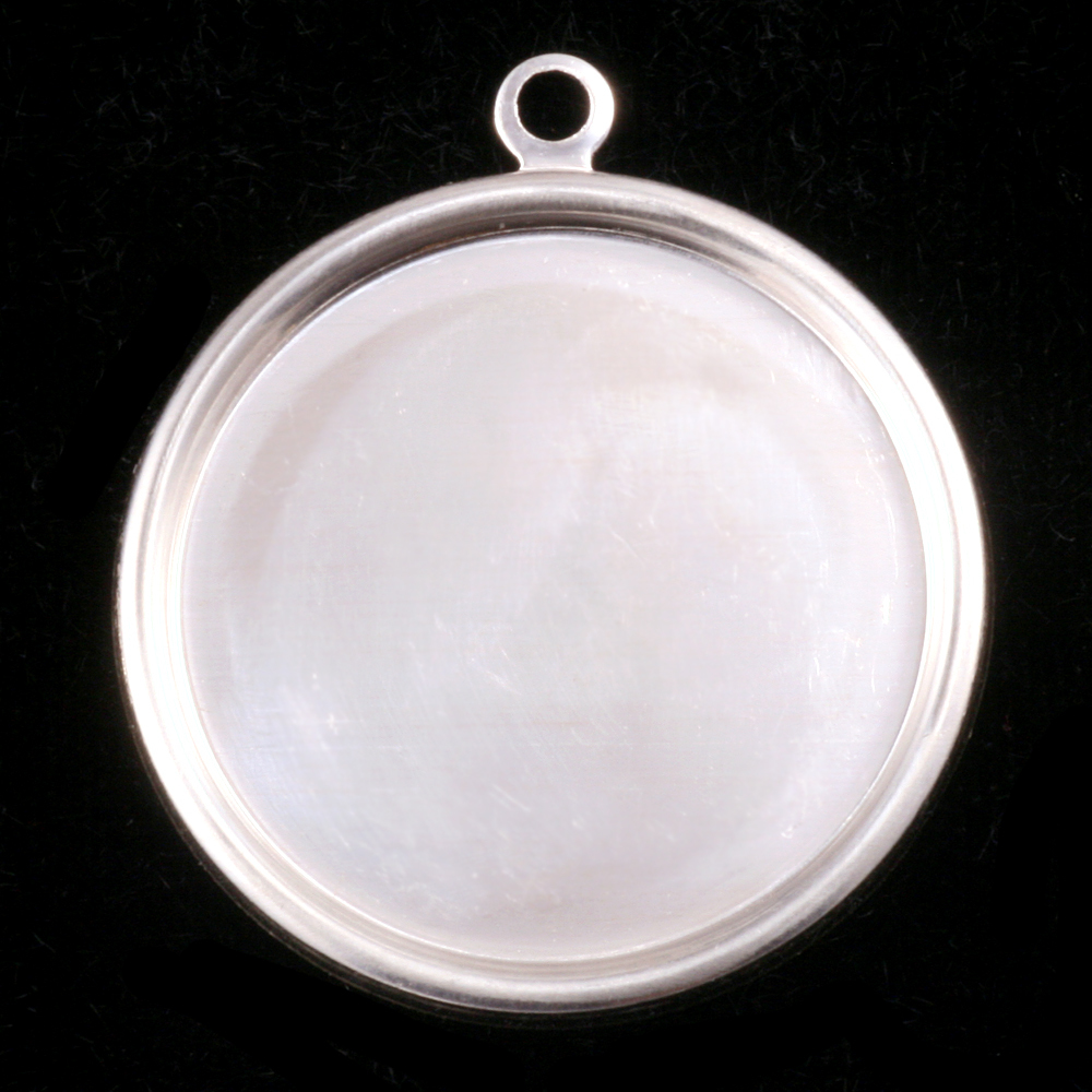 Metal Stamping Blanks Sterling Silver 1 1/2" (38mm) Pressed Circle w/Raised Edge