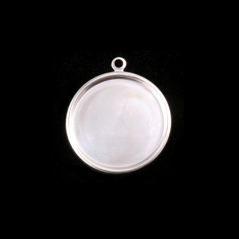 Metal Stamping Blanks Sterling Silver 5/8" (16mm) Pressed Circle w/Raised Edge