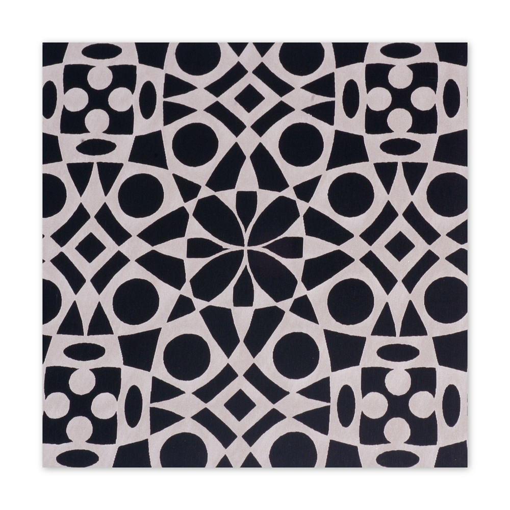 Anodized Aluminum Sheet, 3" X 3", 22g, Design D - BLACK