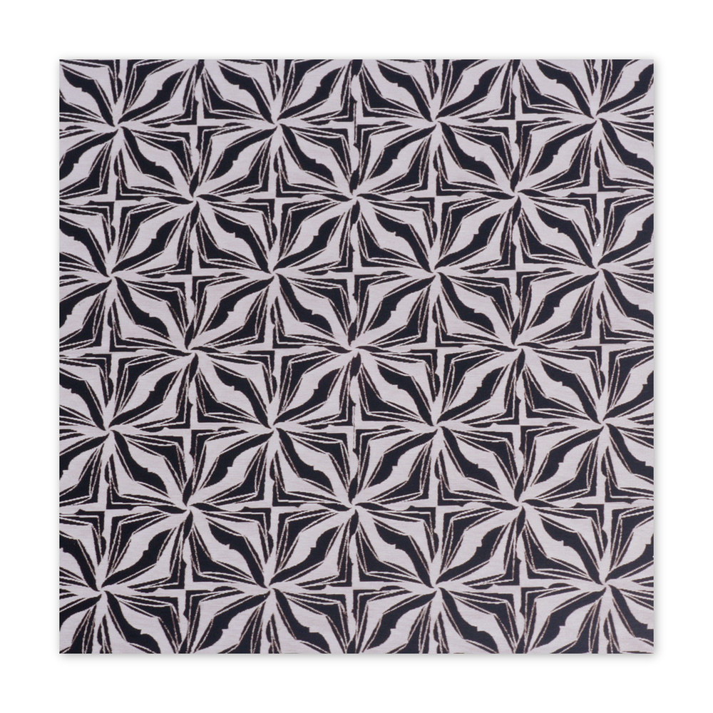 Anodized Aluminum Sheet, 3" X 3", 22g, Design E - BLACK