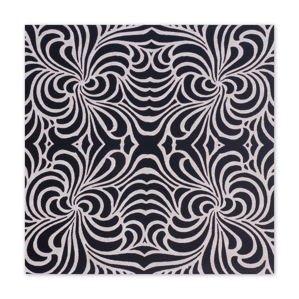 Anodized Aluminum Sheet, 3" X 3", 22g, Design F - BLACK