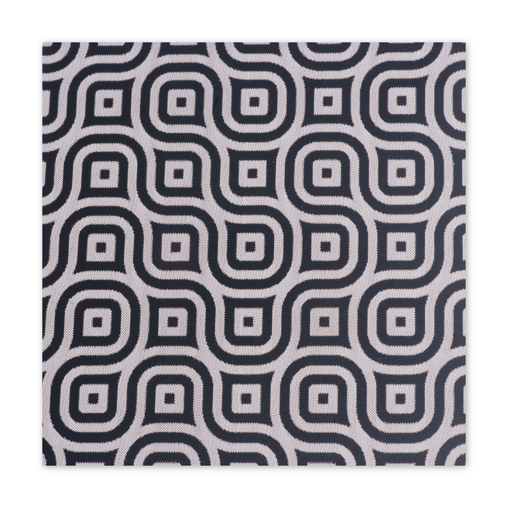 Anodized Aluminum Sheet, 3" X 3", 22g, Design K - BLACK