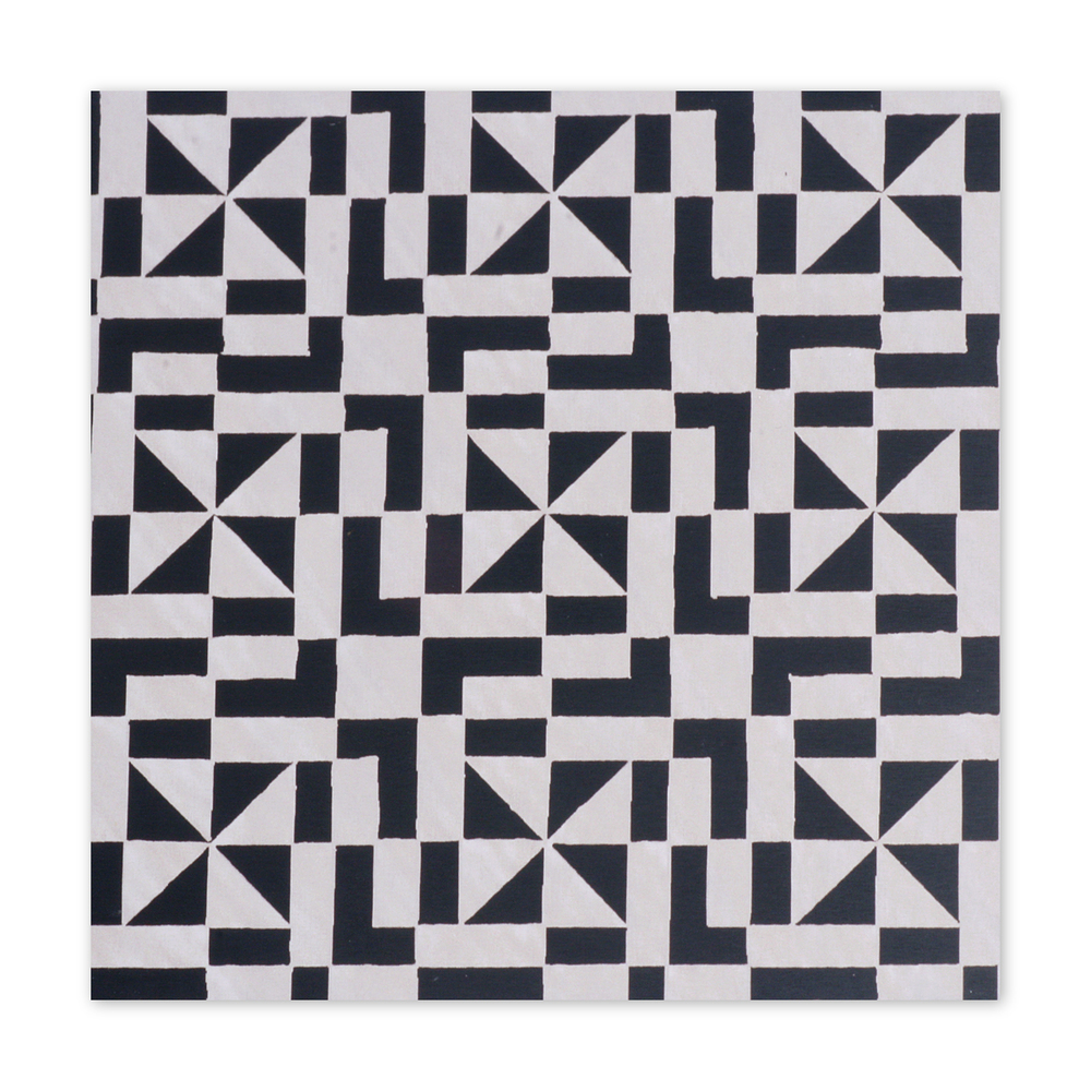 Anodized Aluminum Sheet, 3" X 3", 22g, Design O - BLACK