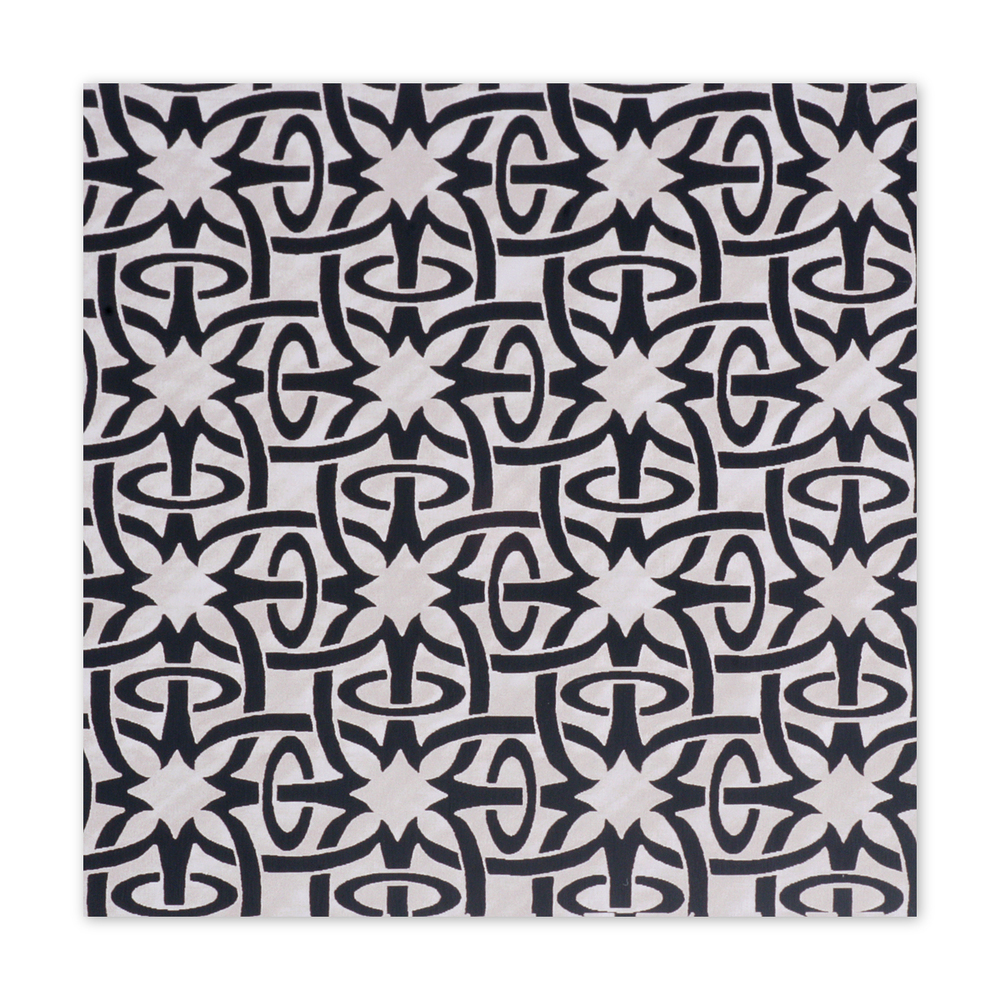 Anodized Aluminum Sheet, 3" X 3", 22g, Design Q - BLACK