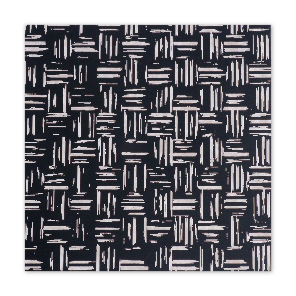 Anodized Aluminum Sheet, 3" X 3", 22g, Design S - BLACK