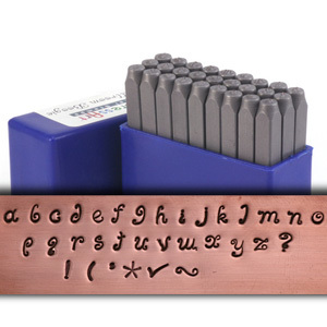 Metal Stamping Tools ImpressArt Ballroom Boogie Lowercase Letter Stamp Set 1/8" (3.2mm)