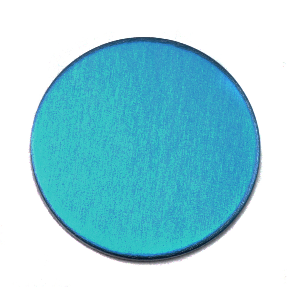 Metal Stamping Blanks Anodized Aluminum 3/4" Circle, Turquoise, 24g