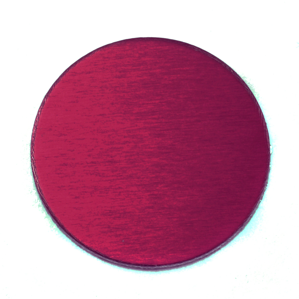 Metal Stamping Blanks Anodized Aluminum 3/4" Circle, Rose, 24g