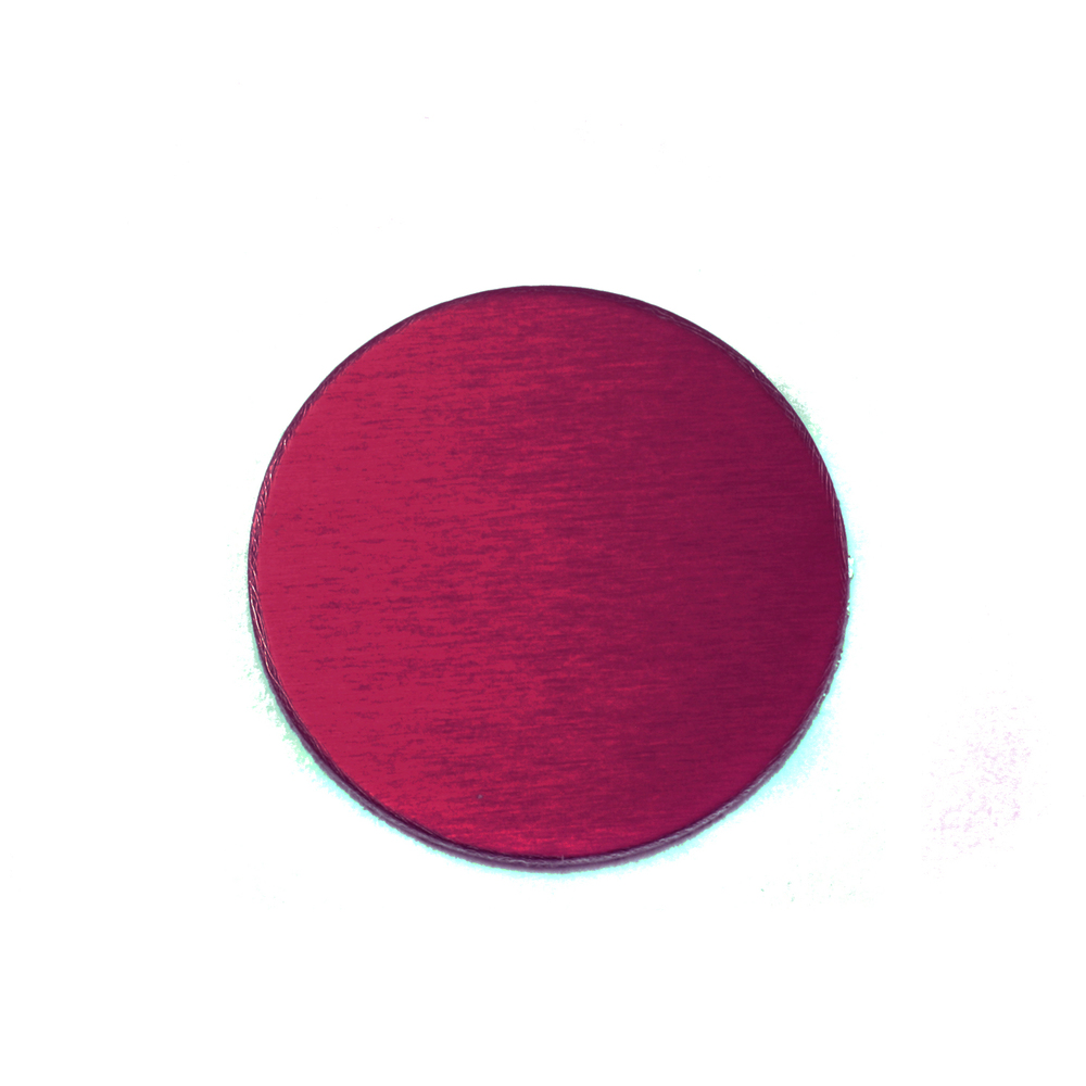 Metal Stamping Blanks Anodized Aluminum 1/2" Circle, Rose, 24g