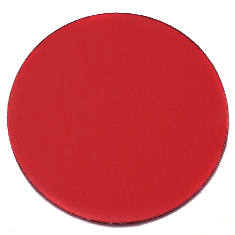 Metal Stamping Blanks Anodized Aluminum 1" Circle, Red, 24g