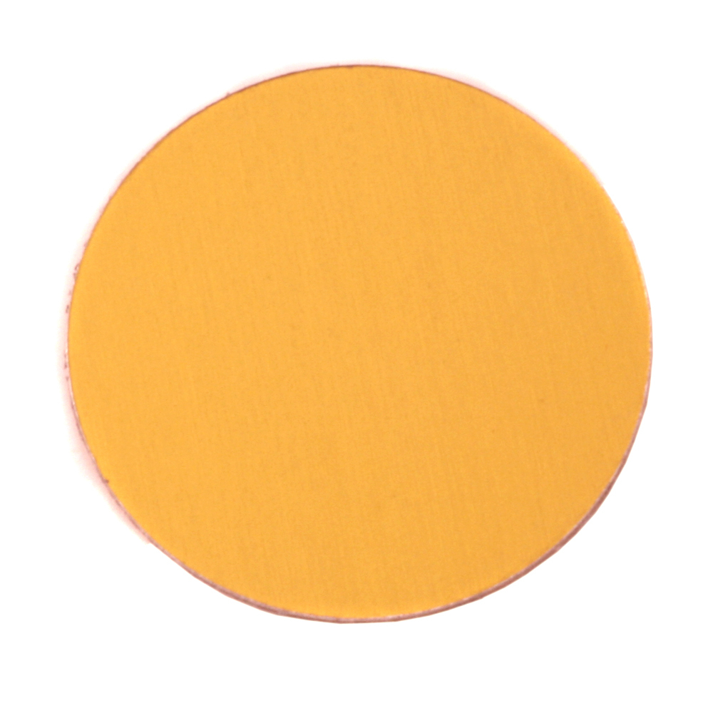 Metal Stamping Blanks Anodized Aluminum 1" Circle, Gold, 24g