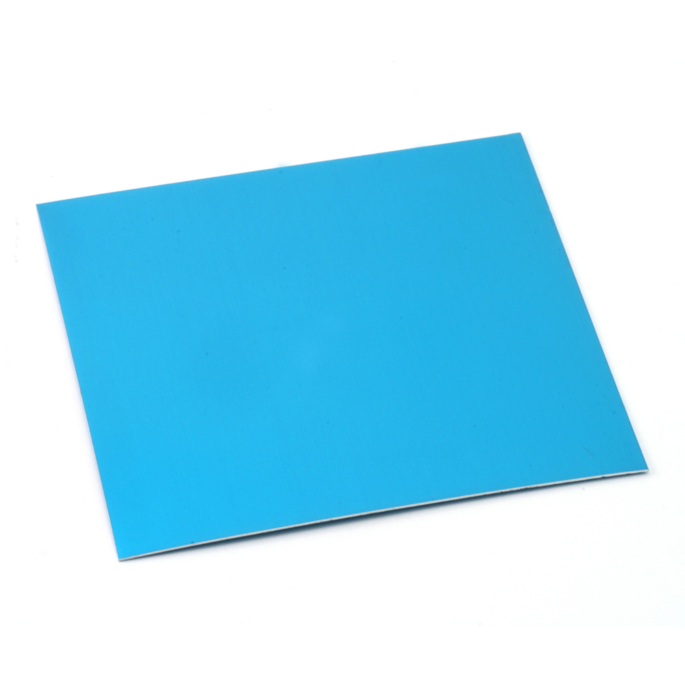 Wire & Sheet Metal Anodized Aluminum Sheet, 3" X 3", 24g, Turquoise