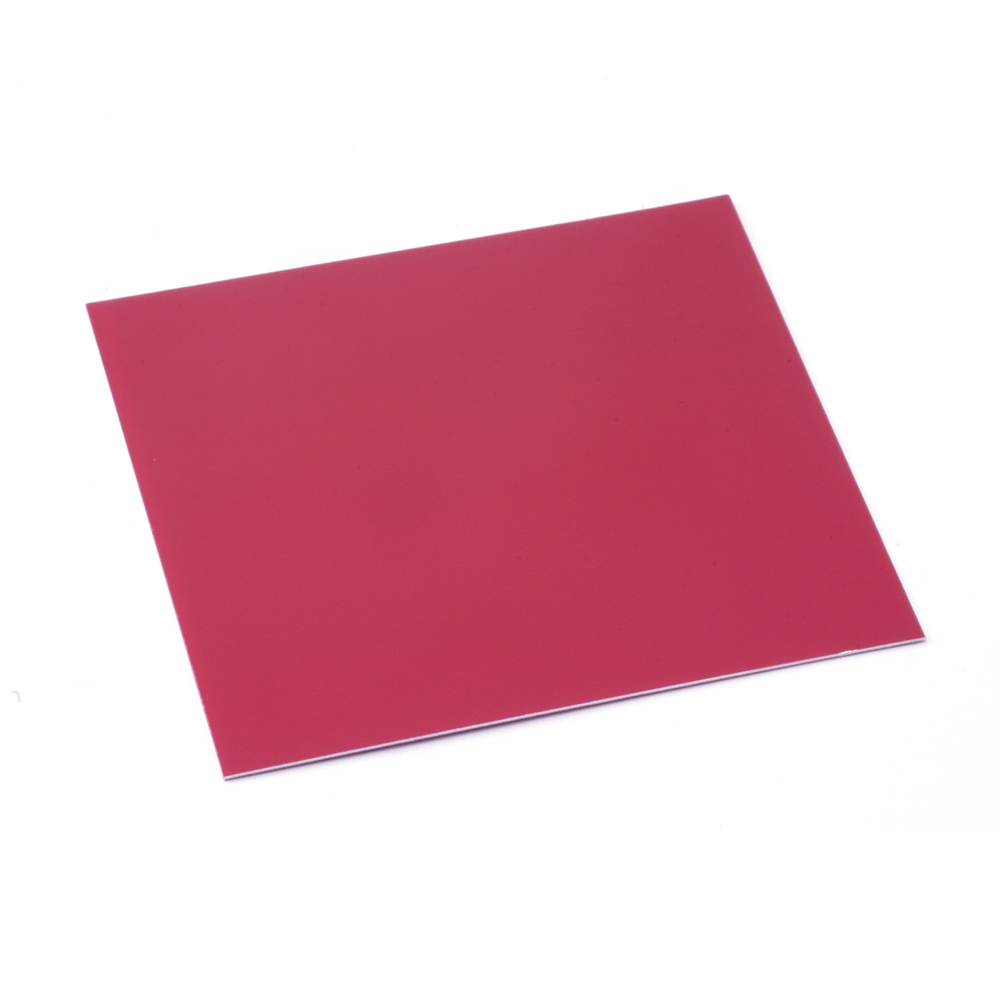 Wire & Sheet Metal Anodized Aluminum Sheet, 3" X 3", 24g, Rose