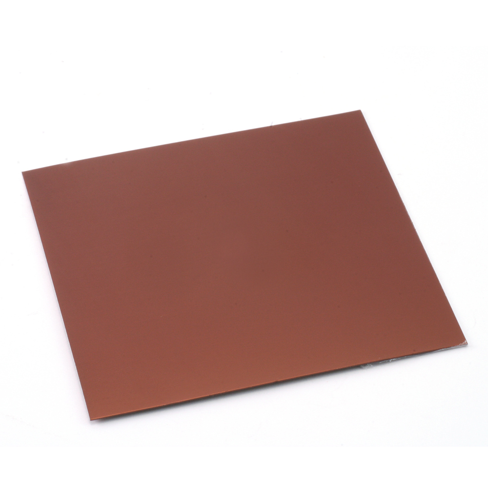 Wire & Sheet Metal Anodized Aluminum Sheet, 3" X 3", 24g, Bronze