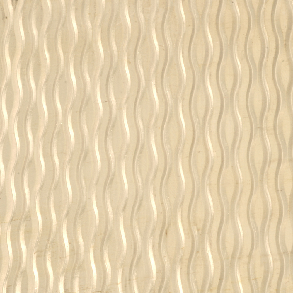 Wire & Sheet Metal Patterned Brass 22g Sheet Metal, Backsplash, 2.5" x 6"