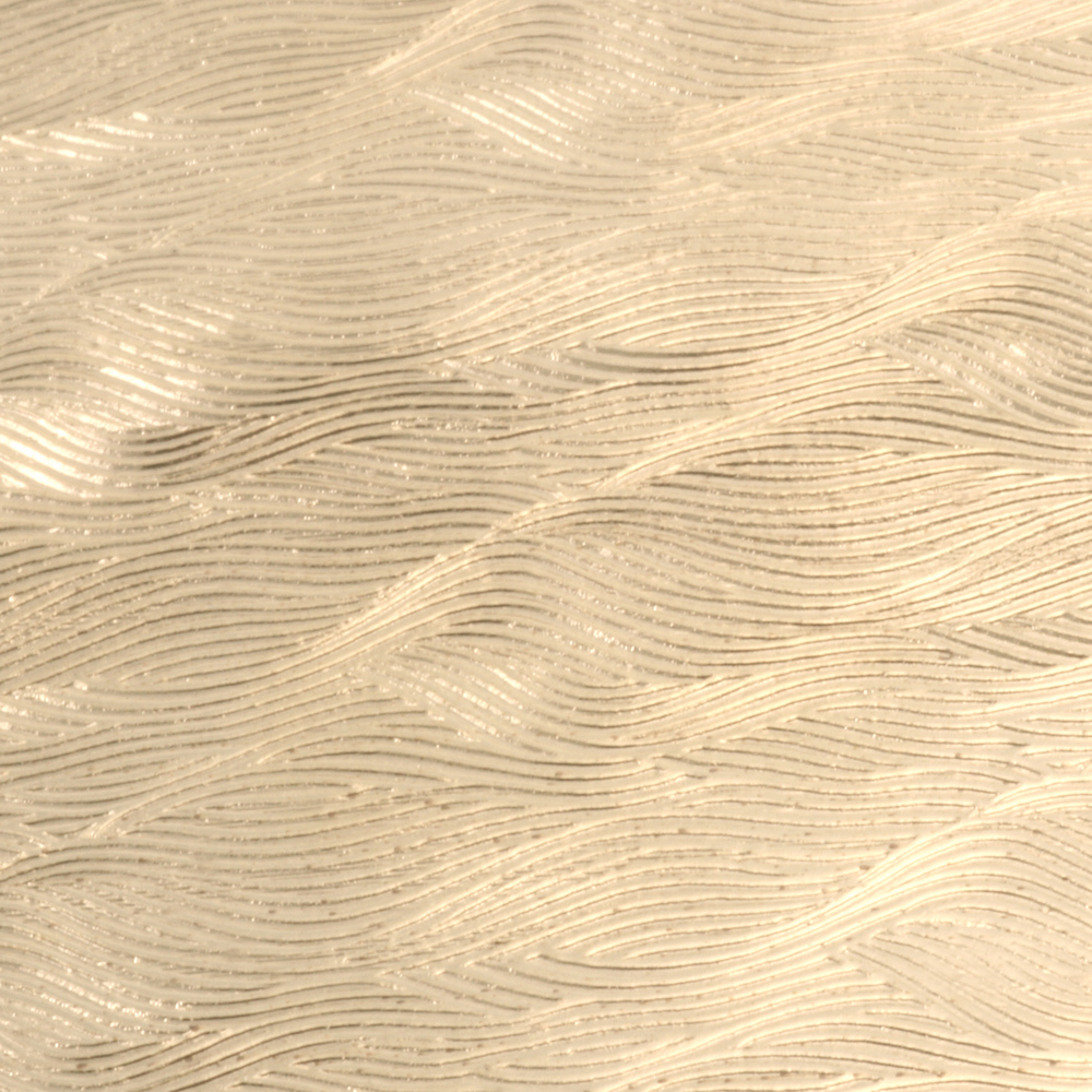 Wire & Sheet Metal Patterned Brass 22g Sheet Metal, Waves, 2.5" x 6"